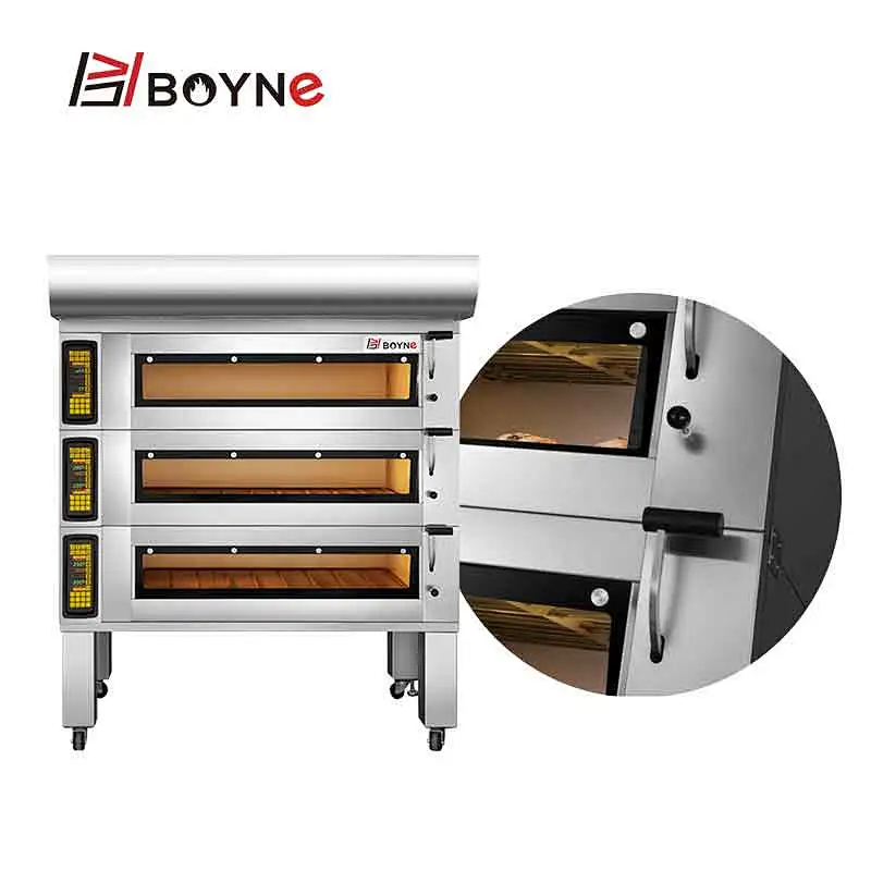 Commercial 9 Trays Stainless Steel Bread Bakery Oven With High Temperature