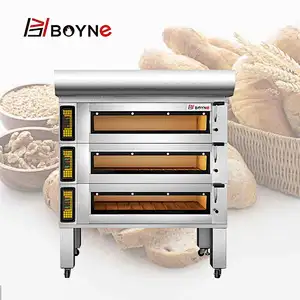 Commercial 9 Trays Stainless Steel Bread Bakery Oven With High Temperature