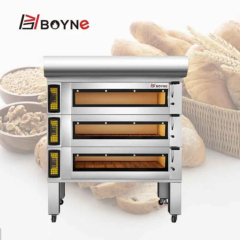 Commercial 9 Trays Stainless Steel Bread Bakery Oven With High Temperature