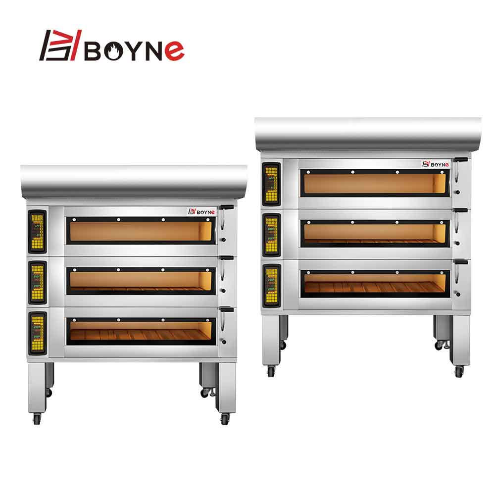 Commercial 9 Trays Stainless Steel Bread Bakery Oven With High Temperature