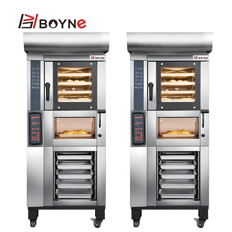 Commercial Bakery Combined Oven Stable Heat Transfer Hot Wind With Steam Oven