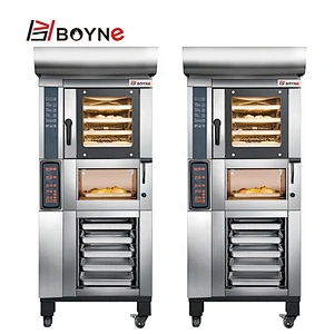 Commercial Bakery Combined Oven Stable Heat Transfer Hot Wind With Steam Oven