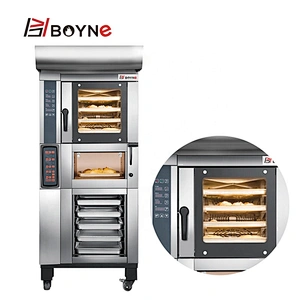 Commercial Bakery Combined Oven Stable Heat Transfer Hot Wind With Steam Oven