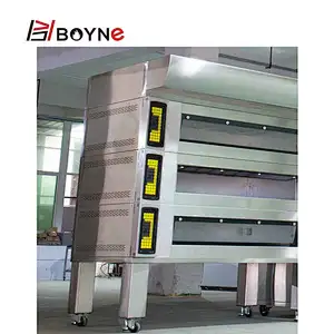Commercial 9 Trays Stainless Steel Bread Bakery Oven With High Temperature