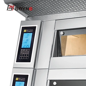 Commercial LCD Screen 9 Trays Bread Bakery Oven With Heat Reflective Glass Visual Door