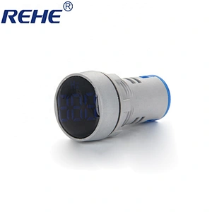 New Design mini round led indicator hz frequency meterlight/lamp with digital led display