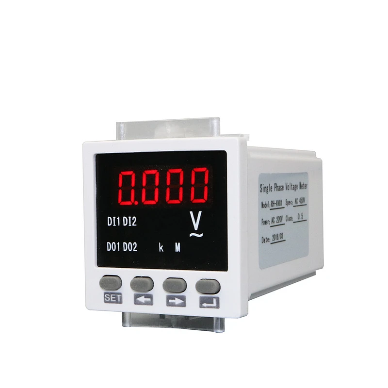 Hd Display Simple Operation Table Electric 96*96mm AC/DC Power LCD Display Single Phase Voltage Meter
