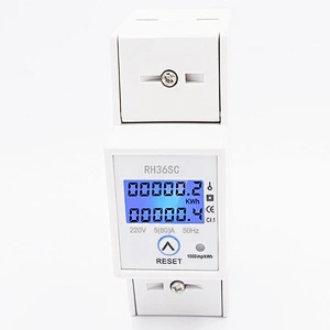 New Style Single Phase Digital Panel Power Meter A Resettable Electric Meter