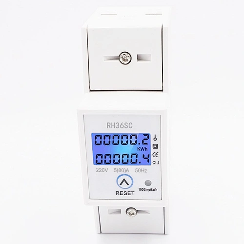 New Style Single Phase Digital Panel Power Meter A Resettable Electric Meter
