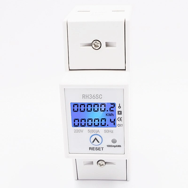 New Style Single Phase Digital Panel Power Meter A Resettable Electric Meter