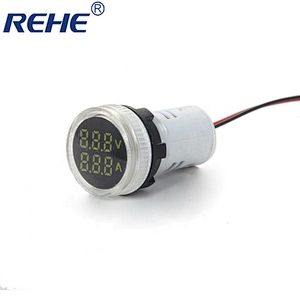 22mm Mini Indicator Lights Ammeter and voltmeter multi signal lamp with transparent cap