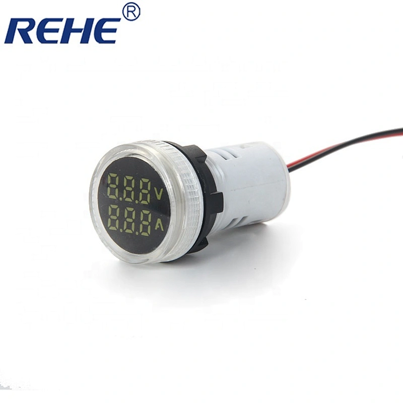 22mm Mini Indicator Lights Ammeter and voltmeter multi signal lamp with transparent cap