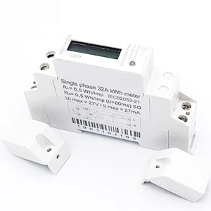 RH18SC Factory Quality DIN rail Single phase Two wire White active electronic Energy meter
