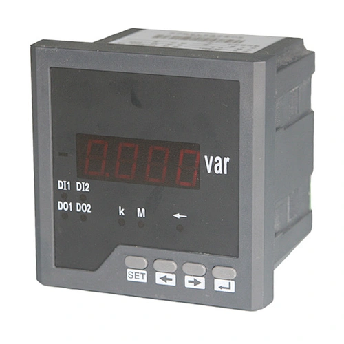 With 3 Years Warranty Single phase LED Display Reactive Power Meter 120*120 mm For Solar System