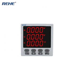 Hot-sale  48*48 small size Three Phase LED Multi-function Power Meter for UPS and distribution box RH-3D8