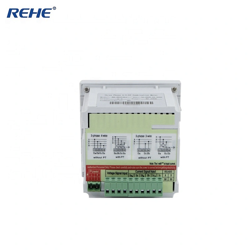Five Rows display New Type 3 Phase LED Digital Panel Meter to measure A.V.Hz