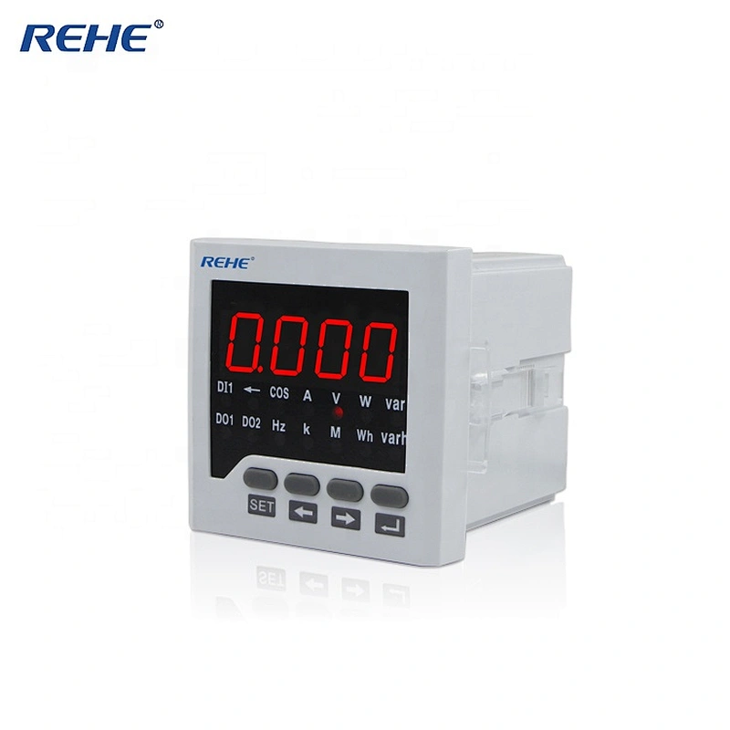 RH-D61 Panel Size 72*72mm Single Phase LED Display AC/DC  Digital Multifunction Energy Meter Support Alarm,Analog output