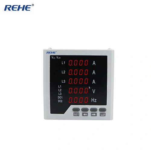 Slim model Three  phase multi amp volt Hz digital multi panel Meter 010v meter