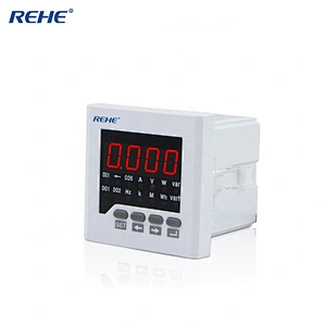 Series 1 Row Display Measuring Current Voltage Frequency Energy Power Multifunction Meter With RS-485 Modbus power frequency