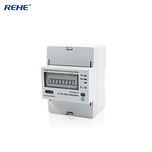 Din-Rail Type Digital Meter Single-Phase Din Rail Kwh Meter RS485 Communication Is available