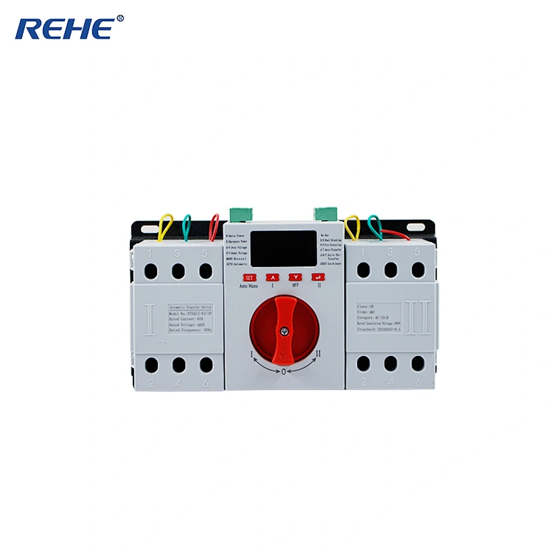 Hot-Sale Smart RH-ATSQZ1 3P /63A Dual Power Automatic Changeover Switch With LED Display