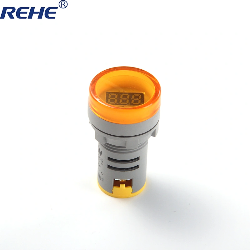 22mm small digital tube led round mini digital display hertz frequency meter electronic indicator lamp measuring