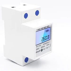 Good Quality and Low Price Electronic DIN rail type Active power meter with LCD display