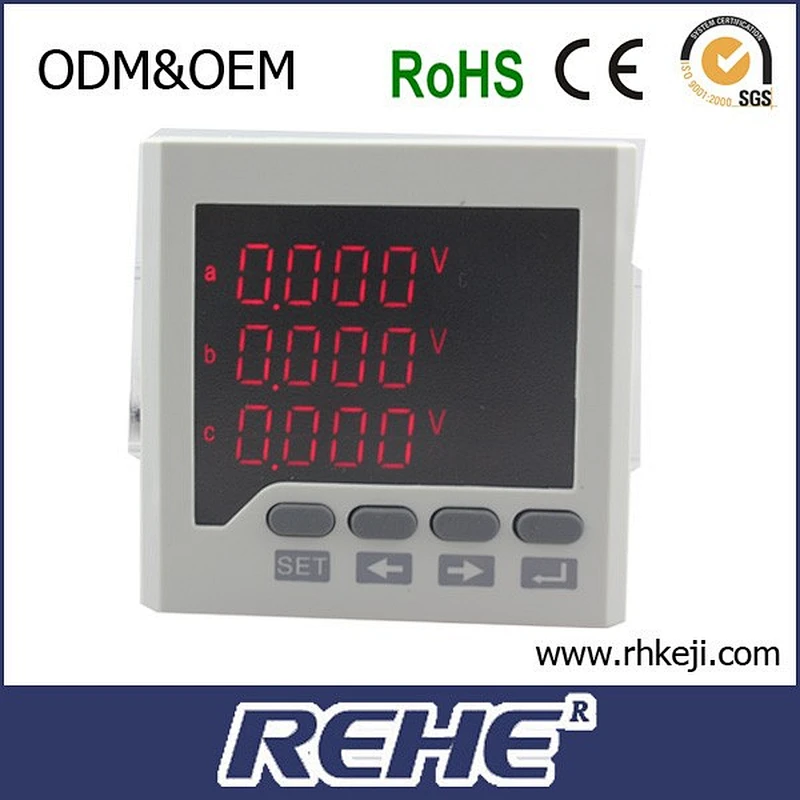 RH-3AV23 LED display dc voltmeter super-mini voltmeter types of digital voltmeter