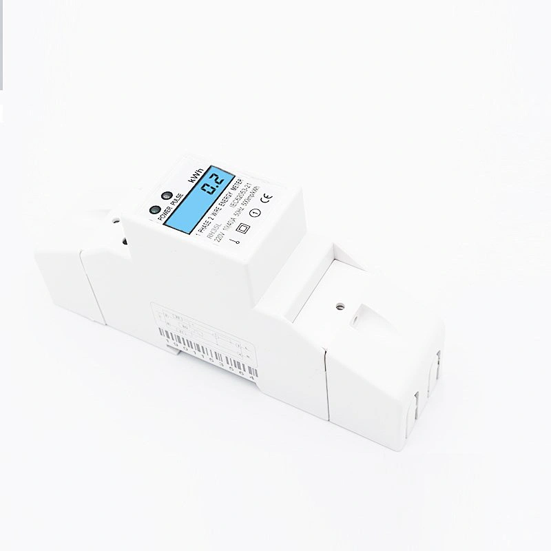 RH35L Single phase Electronic DIN rail active energy meter with White Backlight LCD display