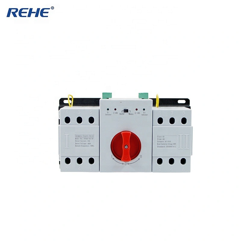 Intelligent automatic dual power supply REHE-ATSQ1Z control chang over switch