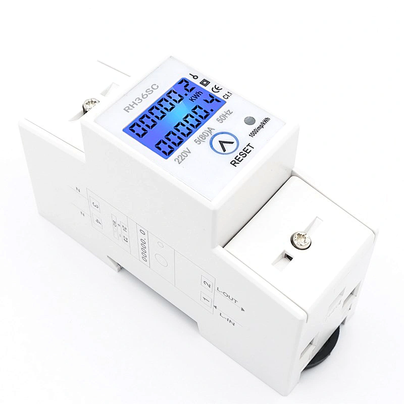 New Style Single Phase Digital Panel Power Meter A Resettable Electric Meter