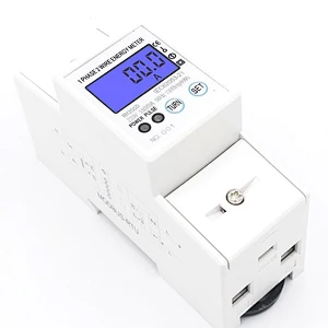 RH35SD HD Multi-function display DIN Rail Single Phase 2P  Smart Digital Power meter