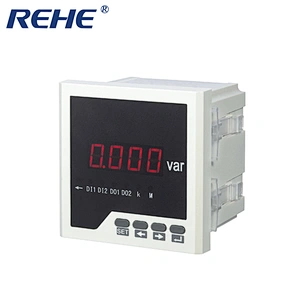 With 3 Years Warranty Single phase LED Display Reactive Power Meter 120*120 mm For Solar System