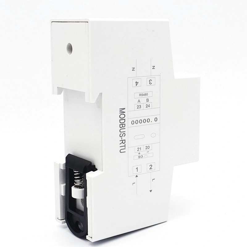High Quality White DIN Rail Single Phase Two Wire Digital Electric Power Meter