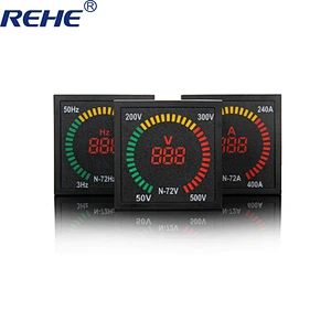 72mm*72mm box shape 220V AC indicator voltmeter LED digital display 100V volt voltage meter digital indicator