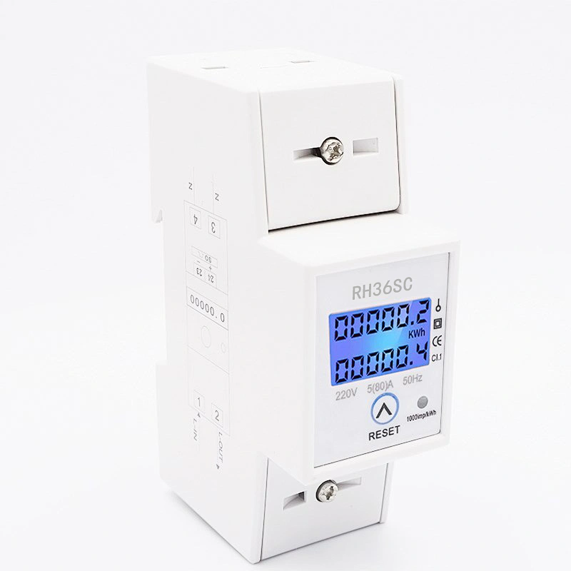 New Style Single Phase Digital Panel Power Meter A Resettable Electric Meter