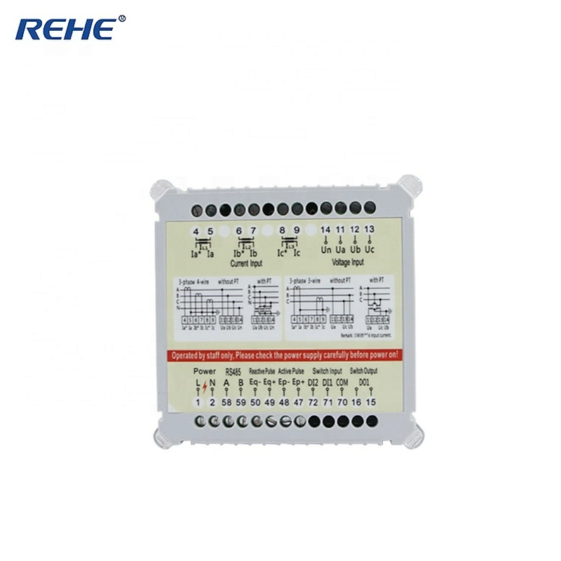 Slim type amp,volt,hz 96*96mmThree Phase LCD Multi-function digital panel Power Meter RH-3D3S