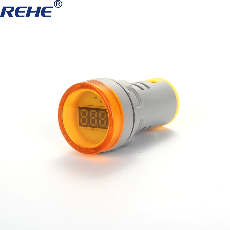22mm small digital tube led round mini digital display hertz frequency meter electronic indicator lamp measuring