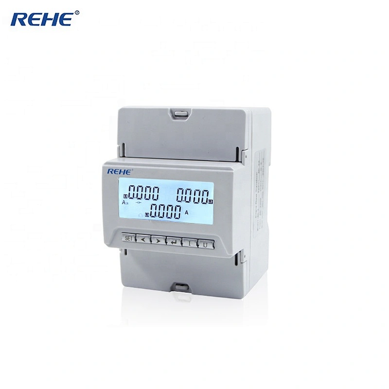 Din-Rail Type Digital Meter Three-Phase Din Rail Current Meter With LCD screen