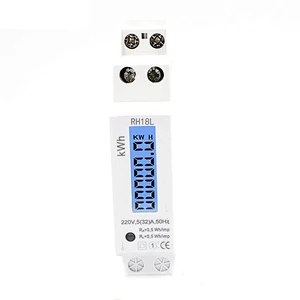Very popular electric energy meter with LCD backlight (5+1) display