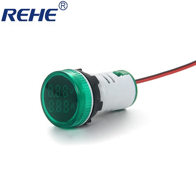 22mm Mini Indicator Lights Ammeter and voltmeter multi signal lamp with transparent cap