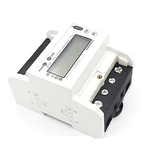 RH75SD Multi function DIN Rail 1 Phase 2 Wire 220V 15(60)A 1600imp/kwh Energy meter with RS485