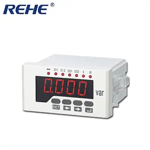 three phase digital analog panel mount 220V solar power system active kw w var meter