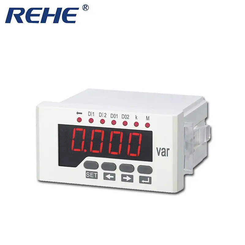 three phase digital analog panel mount 220V solar power system active kw w var meter