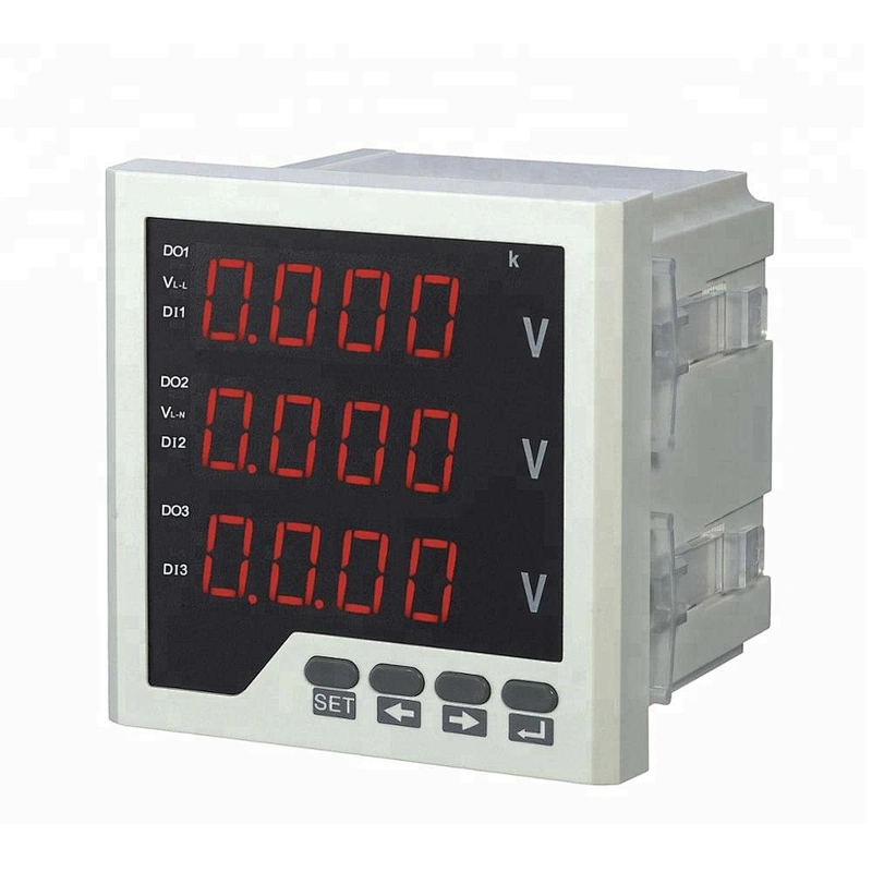 Hot sale digital display super Smart three phase digital Voltmeter with rs485