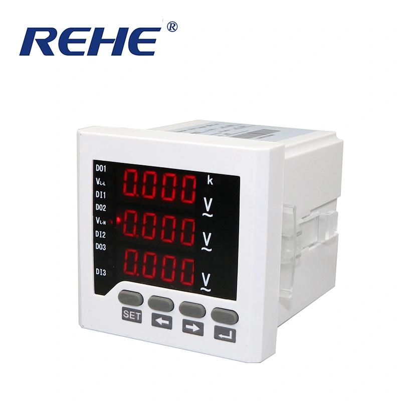 72*72mm power AC380 Digital Voltage meter and LED Volt Meter three phase
