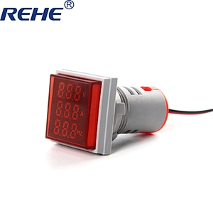 22mm AC 0-100A LED Traid display multifunctional indicator ammeter voltmeter digital frequency meter electronic equipments