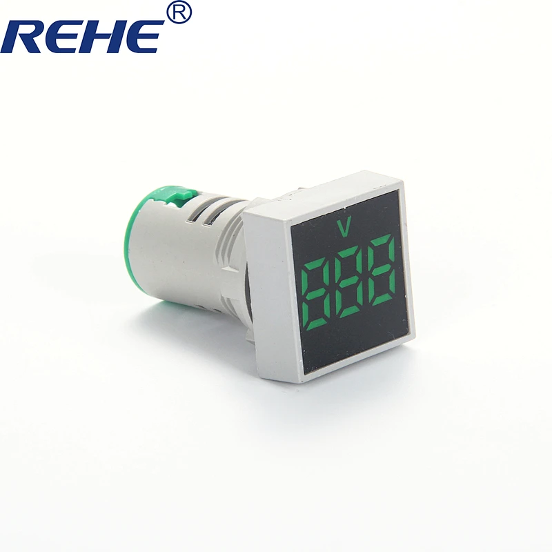 New Series 22mm 20-500V AC Digital Voltmeter Volt Meter Red Green Yellow mini LED Indicator Panel Light