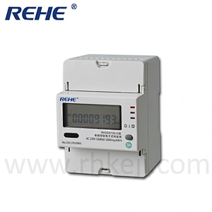 Din-Rail Type Digital Meter Single-Phase Din Rail Kwh Meter with RS485 Communication