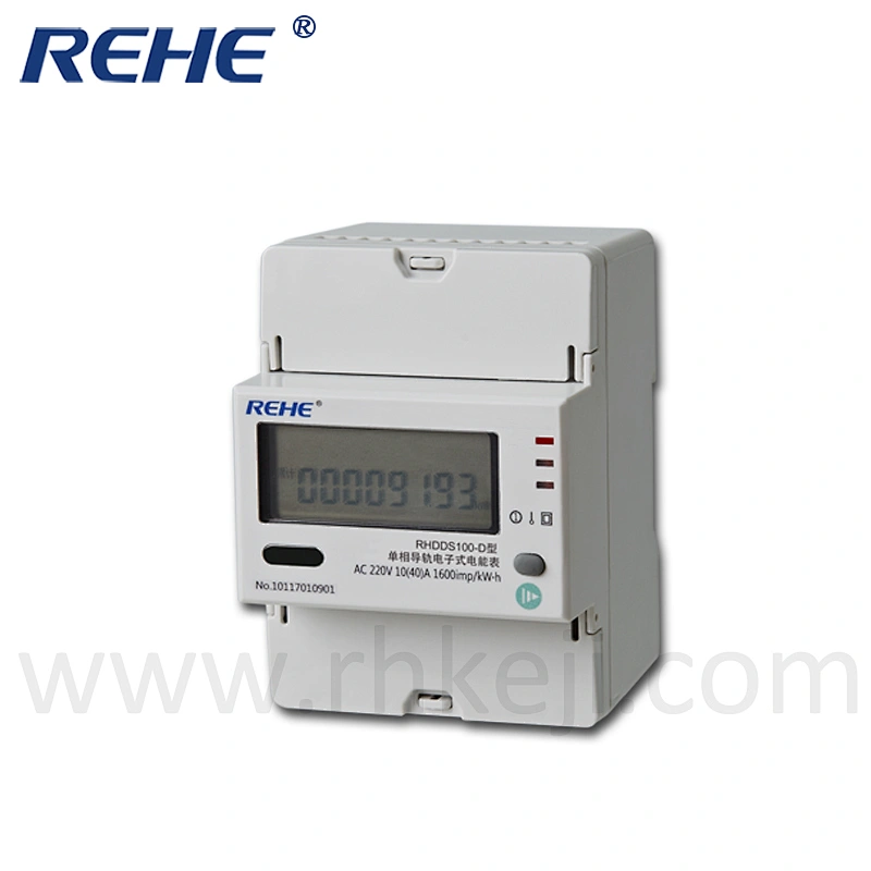 Din-Rail Type Digital Meter Single-Phase Din Rail Kwh Meter with RS485 Communication